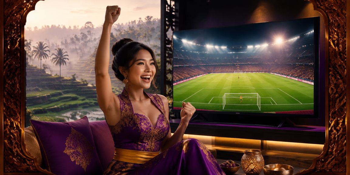 Pemain menggunakan perangkat mobile dengan sikap tenang dan terkontrol di lingkungan nyaman